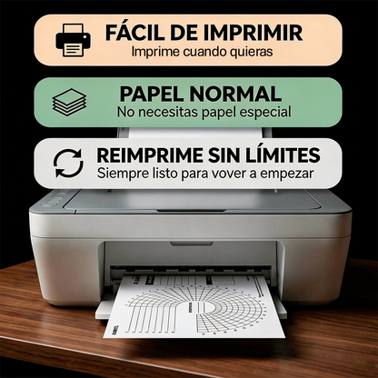 TU MEJOR VERSIÓN EN SOLO 31 DÍAS™️ Rastreador de Hábitos Circular