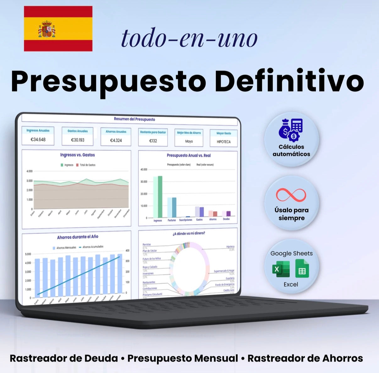 TU DINERO™ Plantilla de Ahorro