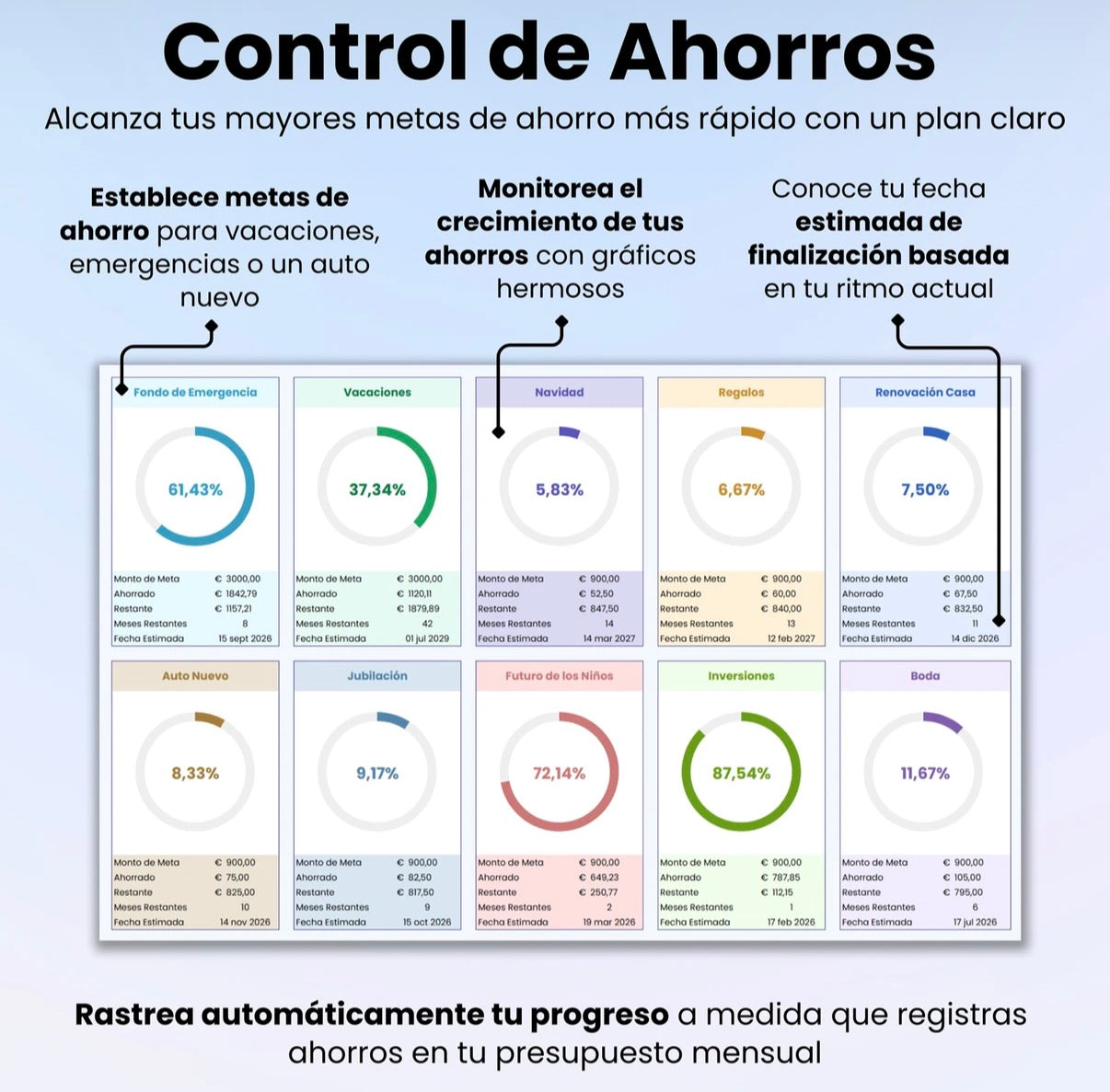 TU DINERO™ Plantilla de Ahorro